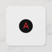 Visitenkarte Minimalistische, benutzerdefinierte V (Rückseite)