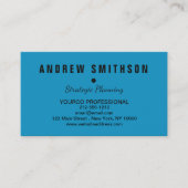 Visitenkarte Minimalistische, benutzerdefinierte V (Vorderseite)