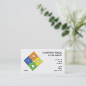 Visitenkarte mit 4 Jahreszeiten (Stehend Vorderseite)