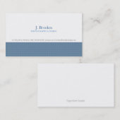 Visitenkarte | mit Absicht |blu (Vorne/Hinten)