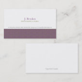 Visitenkarte | mit Absicht |pur (Vorne/Hinten)