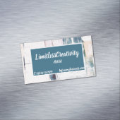 Visitenkarte mit abstraktem Hintergrund Magnetische Visitenkarte (Beispiel)