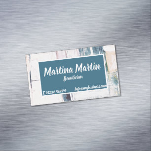 Visitenkarte mit abstraktem Hintergrund Magnetische Visitenkarte