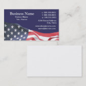 Visitenkarte mit amerikanischer Flagge 2 (Vorne/Hinten)