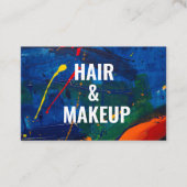 Visitenkarte mit Aquarellfarbe (Vorderseite)