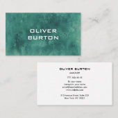 Visitenkarte mit Aquarelltextur. (Vorne/Hinten)