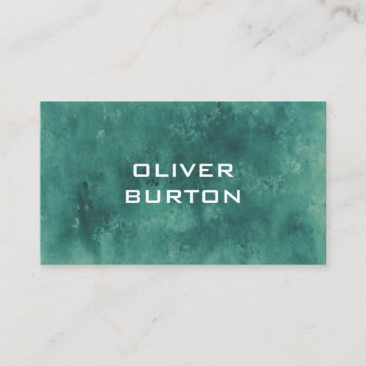 Visitenkarte mit Aquarelltextur. (Vorderseite)
