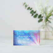 Visitenkarte mit atemberaubendem abstraktem Licht (Stehend Vorderseite)