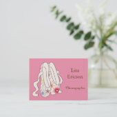 Visitenkarte mit Ballettschuhen (Stehend Vorderseite)