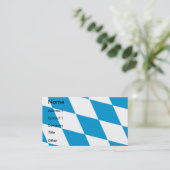 Visitenkarte mit bayerischer Flagge (Stehend Vorderseite)