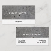 Visitenkarte mit Betonstruktur. (Vorne/Hinten)