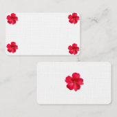 Visitenkarte mit Blume (Vorne/Hinten)