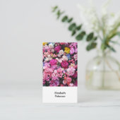 Visitenkarte mit Blume-Hintergrund (Stehend Vorderseite)