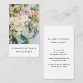 Visitenkarte mit Blume-Hintergrund (Vorne/Hinten)