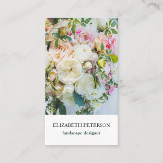 Visitenkarte mit Blume-Hintergrund