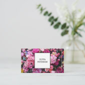 Visitenkarte mit Blume Hintergrund. (Stehend Vorderseite)