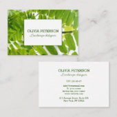 Visitenkarte mit botanischem Hintergrund (Vorne/Hinten)