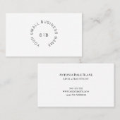 Visitenkarte mit Circle Text Logo (Vorne/Hinten)