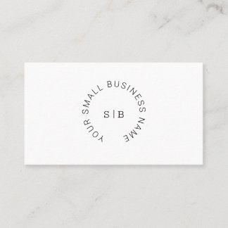 Visitenkarte mit Circle Text Logo