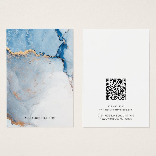 Visitenkarte mit dem QR-Code (Vorne & Hinten)