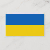 Visitenkarte mit der Flagge der Ukraine (Rückseite)
