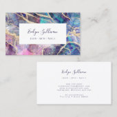 Visitenkarte mit dunklem optischem Hintergrund (Vorne/Hinten)