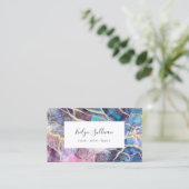 Visitenkarte mit dunklem optischem Hintergrund (Stehend Vorderseite)