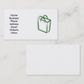 Visitenkarte mit Einkaufstasche (Vorne/Hinten)