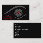 Visitenkarte mit Eye Camera Lens (Vorne/Hinten)