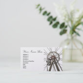 Visitenkarte mit Fahrrad-Rückseiten-Rad (Stehend Vorderseite)