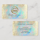 Visitenkarte mit farbigem Hintergrund (Vorne/Hinten)