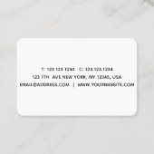 Visitenkarte mit farbigen Streifen (Rückseite)