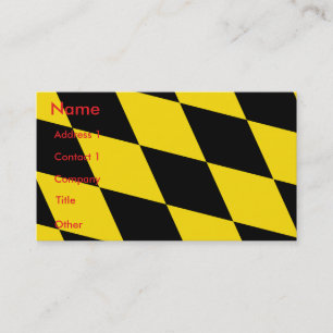 Visitenkarte mit Flag München, Deutschland