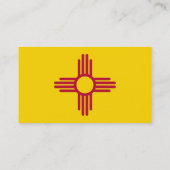 Visitenkarte mit Flag von New Mexico U.S.A. (Rückseite)