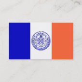 Visitenkarte mit Flag von New York U.S.A. (Rückseite)