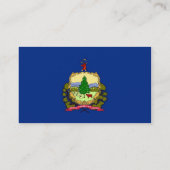 Visitenkarte mit Flag von Vermont U.S.A. (Rückseite)