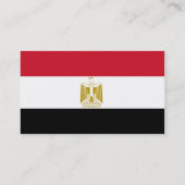 Visitenkarte mit Flagge Ägyptens (Rückseite)