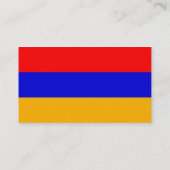 Visitenkarte mit Flagge Armeniens (Rückseite)