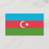 Visitenkarte mit Flagge Aserbaidschans (Rückseite)