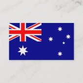 Visitenkarte mit Flagge Australiens (Rückseite)