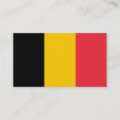 Visitenkarte mit Flagge Belgiens (Rückseite)