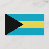 Visitenkarte mit Flagge der Bahamas (Rückseite)