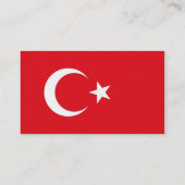 Visitenkarte mit Flagge der Türkei (Rückseite)