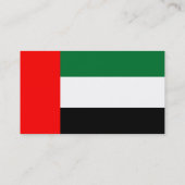 Visitenkarte mit Flagge der Vereinigten Arabischen (Rückseite)