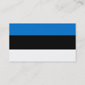 Visitenkarte mit Flagge Estlands (Rückseite)
