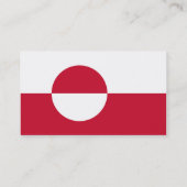 Visitenkarte mit Flagge Grönlands (Rückseite)