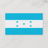 Visitenkarte mit Flagge Honduras (Rückseite)