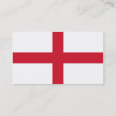 Visitenkarte mit Flagge in England (Rückseite)
