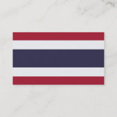 Visitenkarte mit Flagge Thailands (Rückseite)