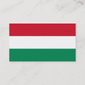 Visitenkarte mit Flagge Ungarns (Rückseite)